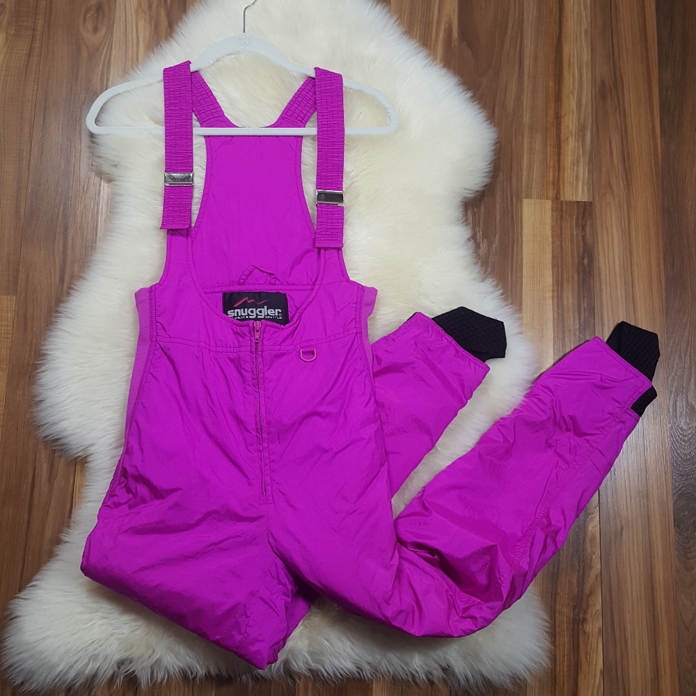 Snuggler Ski Wear Magenta Insulated Bib Overalls